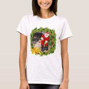 Schotse Terrier met Kerstman T-shirt
