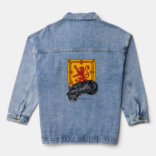 Schotse Terrier met Lion Rampant Denim Jacket