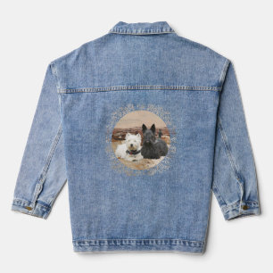 Schotse Terrier met Westie Denim Jacket