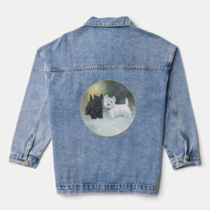 Schotse Terrier met Westie Denim Jacket