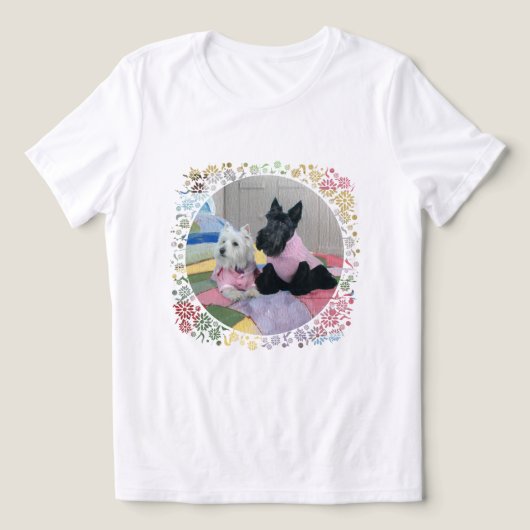 Schotse Terrier met Westie Tri-Blend Shirt (Design voorkant)