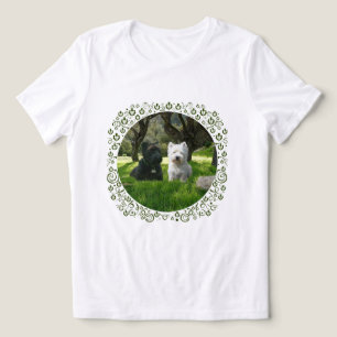 Schotse Terriër met Westie Tri-Blend Shirt
