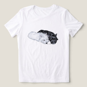 Schotse Terriër met Westie Tri-Blend Shirt