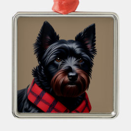 Schotse Terrier Metalen Ornament