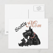 Schotse Terrier Moeder & Pups voor Moederdag Briefkaart (Voorkant / Achterkant)