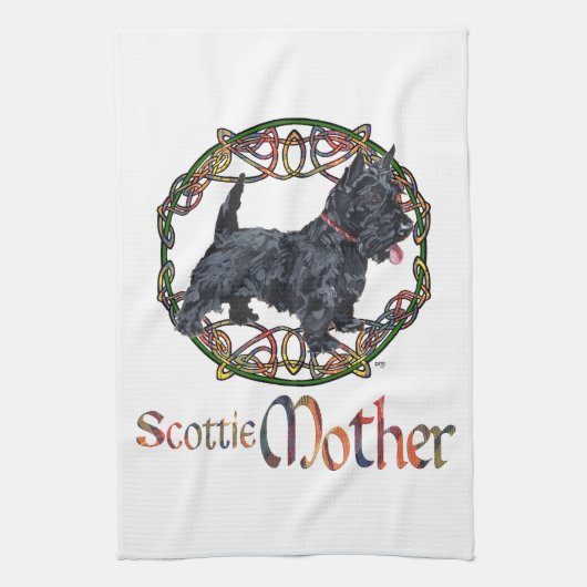 Schotse Terrier Moeder Theedoek (Verticaal)
