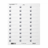 Schotse Terrier Monogram G Etiket (Full Sheet)