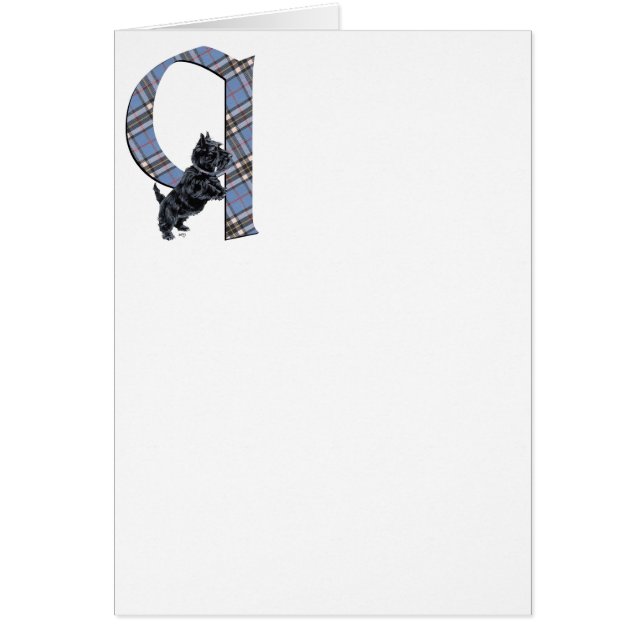 Schotse Terrier Monogram Q (Voorkant)