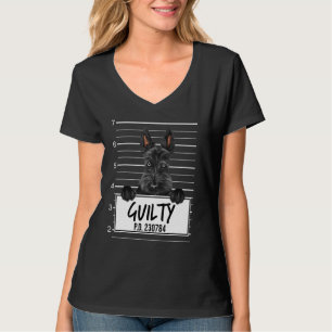 Schotse Terriër Mugshot Schuldig Hond T-shirt