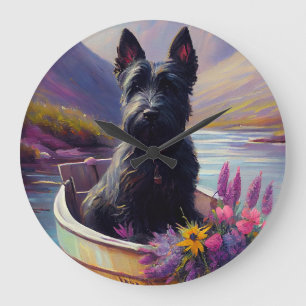 Schotse Terrier op een Peddel: Een Schitterend Avo Grote Klok