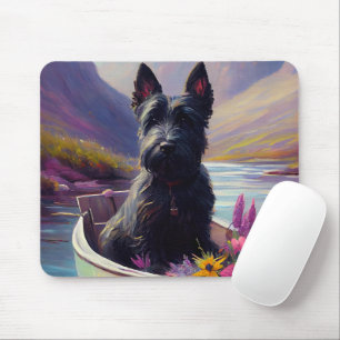 Schotse Terrier op een Peddel: Een Schitterend Avo Muismat