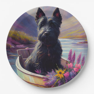 Schotse Terrier op een Peddel: Een Schitterend Avo Papieren Bordje