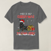 Schotse terrier op sneeuwkerst Pajama T-shirt (Design voorkant)