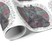 Schotse Terrier op Tartan Cadeaupapier (Rol Hoek)