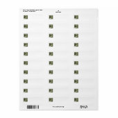 Schotse Terrier ouderwetse winter Etiket (Full Sheet)
