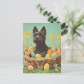 Schotse Terriër  Pasen Briefkaart (Staand voorkant)