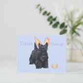 Schotse Terrier Pasen Feestdagenkaart (Staand voorkant)