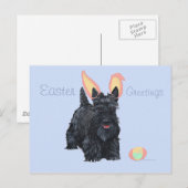 Schotse Terrier Pasen Feestdagenkaart (Voorkant / Achterkant)