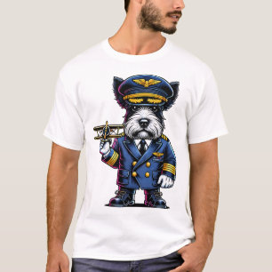 Schotse Terriër Piloot T-shirt
