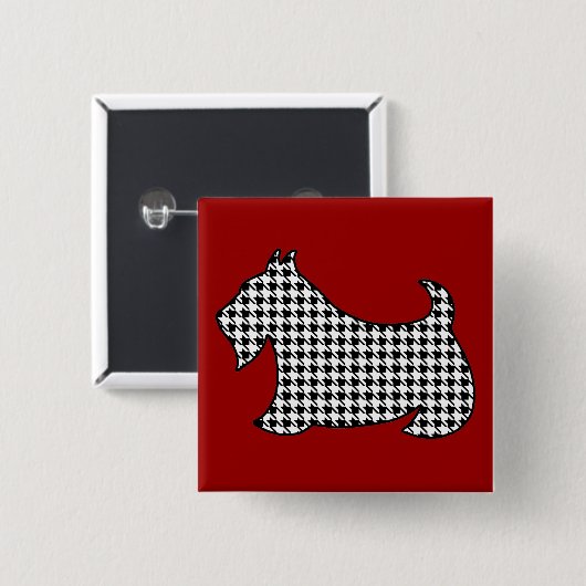 Schotse Terrier Pin Button (Voorkant /achterkant)