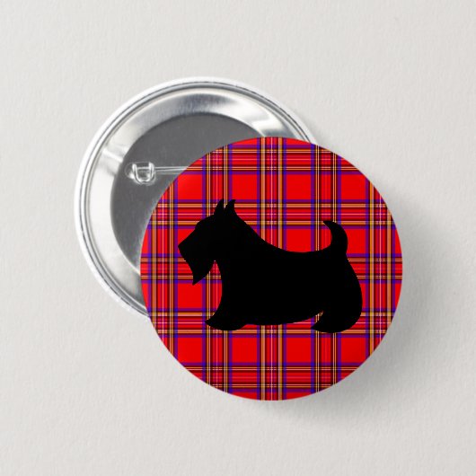 Schotse Terrier Pin Button (Voorkant /achterkant)