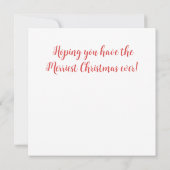 Schotse Terrier Plaid Vakantie Groet Kaart (Achterkant)