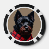 Schotse Terrier Poker Chips (Achterkant)