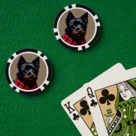 Schotse Terrier Poker Chips