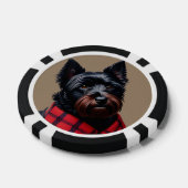Schotse Terrier Poker Chips (Enkel)