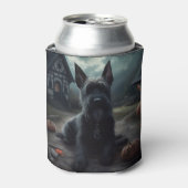 Schotse Terrier pompoenen Halloween Scary Blikjeskoeler (Blikje Voorkant)