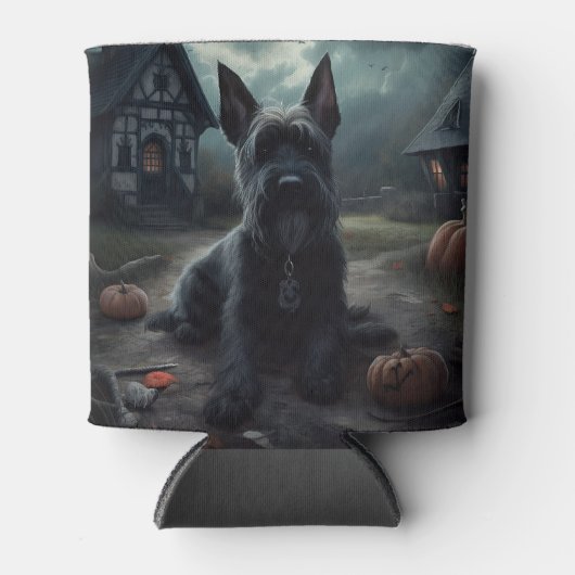 Schotse Terrier pompoenen Halloween Scary Blikjeskoeler (Voorkant)