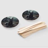 Schotse Terrier pompoenen Halloween Scary Handwaaier (Niet-gemonteerd)