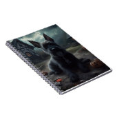 Schotse Terrier pompoenen Halloween Scary Notitieboek (Rechterzijde)