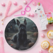 Schotse Terrier pompoenen Halloween Scary Papieren Bordje (Feest)