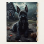 Schotse Terrier pompoenen Halloween Scary Planner (Achterkant)
