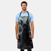 Schotse Terrier pompoenen Halloween Scary Schort (Gedragen)