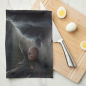 Schotse Terrier pompoenen Halloween Scary Theedoek (Quarter Fold)