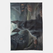 Schotse Terrier pompoenen Halloween Scary Theedoek (Verticaal)