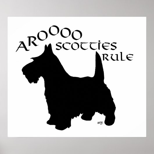 Schotse Terrier Poster (Voorkant)