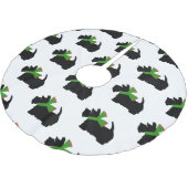 Schotse Terrier Prettig Kerst Plaid Kerstboom Rok (Gekanteld)