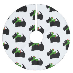 Schotse Terrier Prettig Kerst Plaid Kerstboom Rok