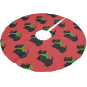 Schotse Terrier Prettig Kerstmis Plaid Kerstboom Rok (Gekanteld)