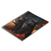 Schotse Terrier Puppy Herfst Delight Pompoen Notitieboek (Linkerzijde)