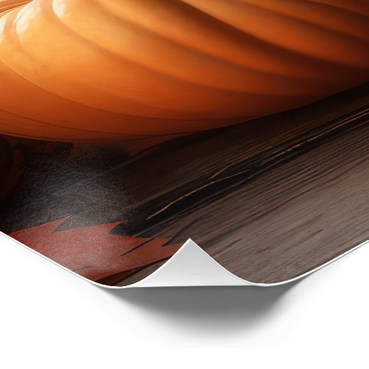 Schotse Terrier Puppy Herfst Delight Pompoen Perfect Poster (Hoek)