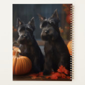 Schotse Terrier Puppy Herfst Delight Pompoen Planner (Achterkant)