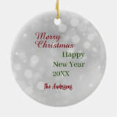 Schotse Terriër Puppy Kerstverlichting Keramisch Ornament (Achterkant)