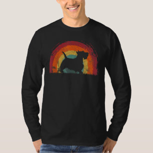 Schotse Terrier  Rainbow Dog Mannen Vrouwen T-shirt