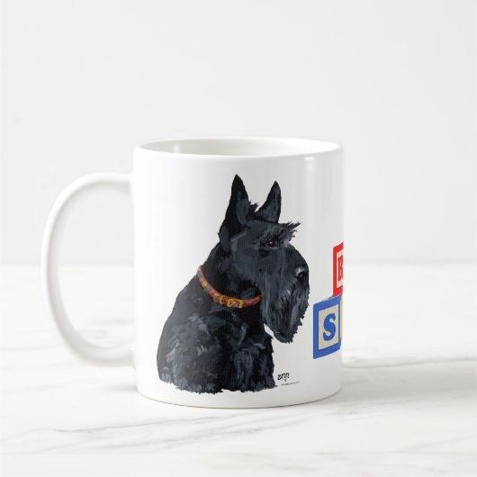 Schotse Terrier Reddingsbeker Koffiemok (Links)
