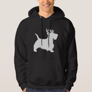 Schotse Terrier Rendier Kersthond Scottie Hoodie