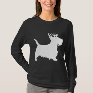 Schotse Terrier Rendier Kersthond Scottie T-shirt